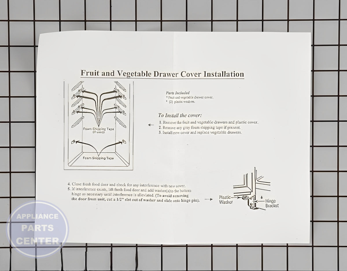 GE REFRIGERATOR VEGETABLE CRISPER PAN COVER WR32X10398 - Detailed view of sturdy design
