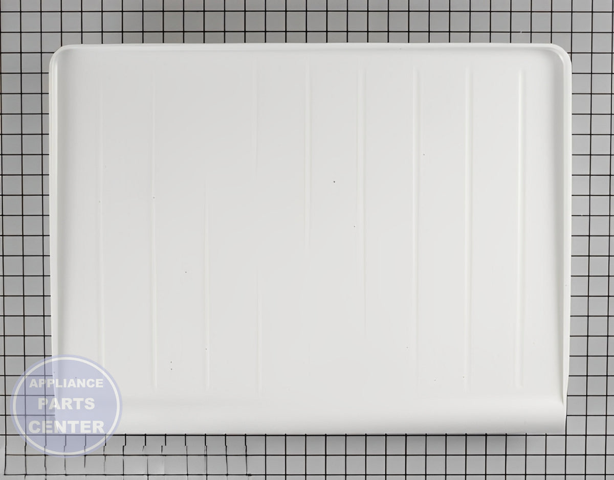 GE REFRIGERATOR VEGETABLE CRISPER PAN COVER WR32X10398 - Main view showing durable construction for various GE models