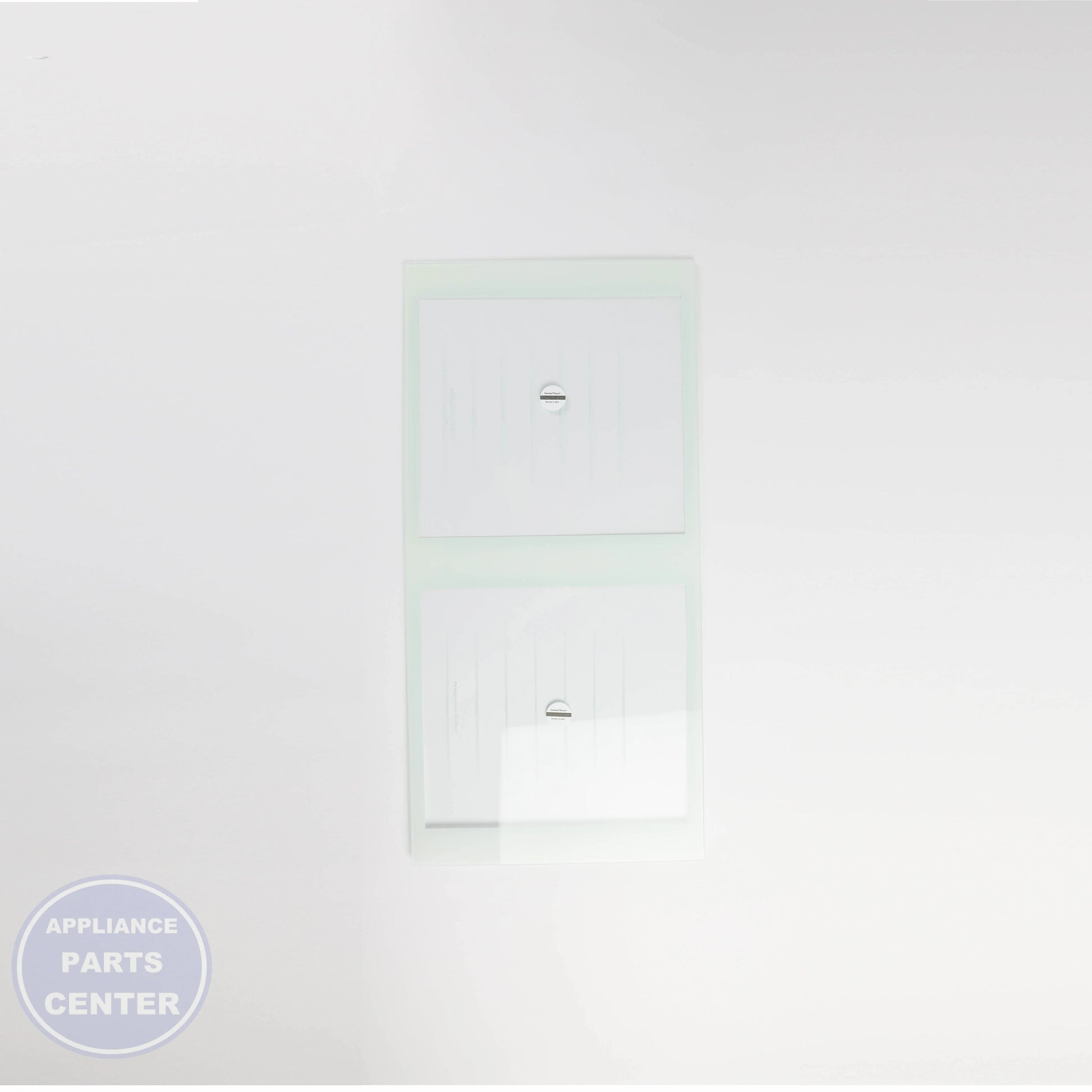 GLASS SHELF WR32X10480 - Side view with precise measurements