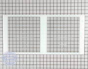 GE REFRIGERATOR GLASS SHELF WR32X10482 - Main view showing durable glass material for GE XYZ series