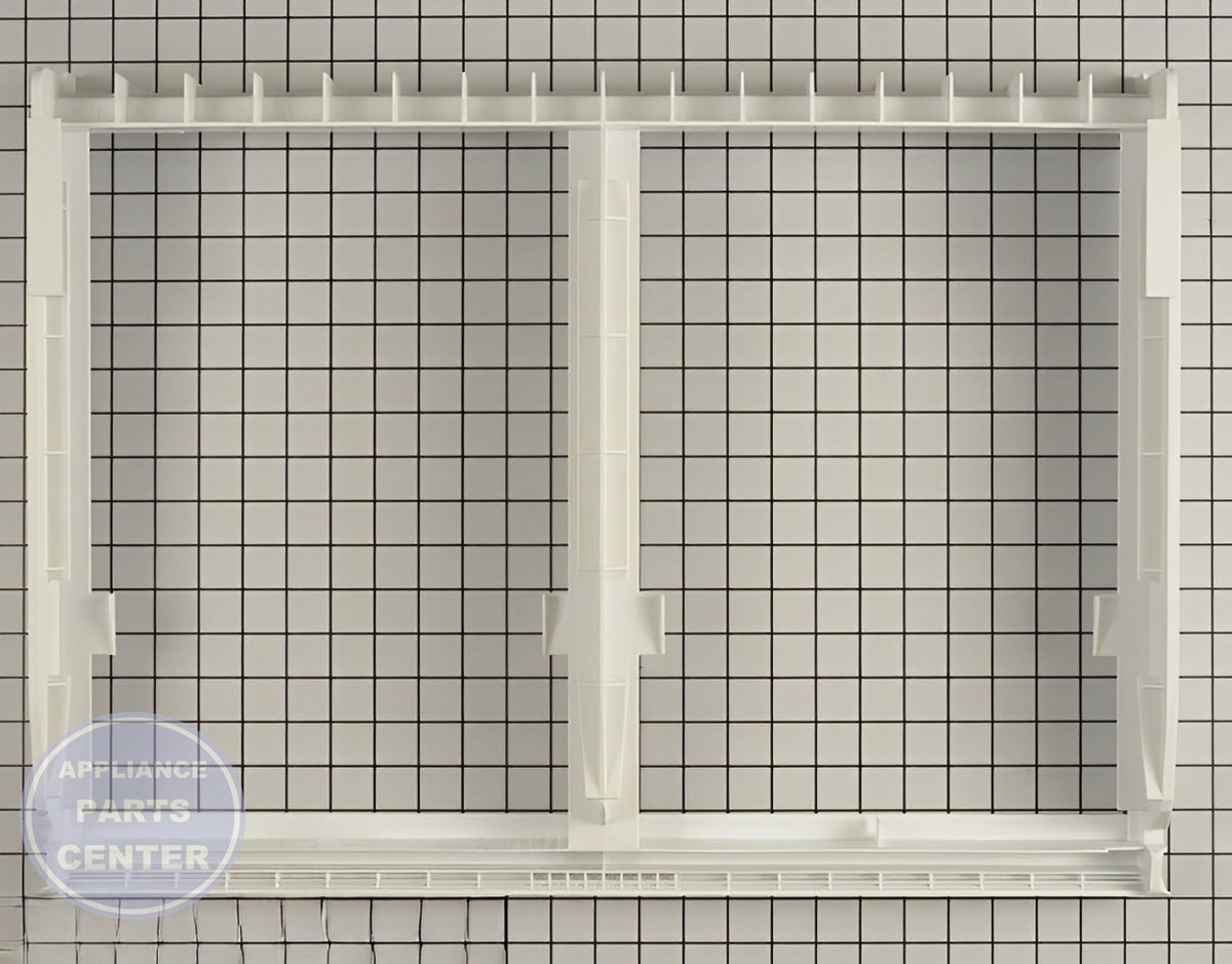 GE REFRIGERATOR VEGETABLE CRISPER PAN COVER WR32X10537 - Detailed view of precise technical details