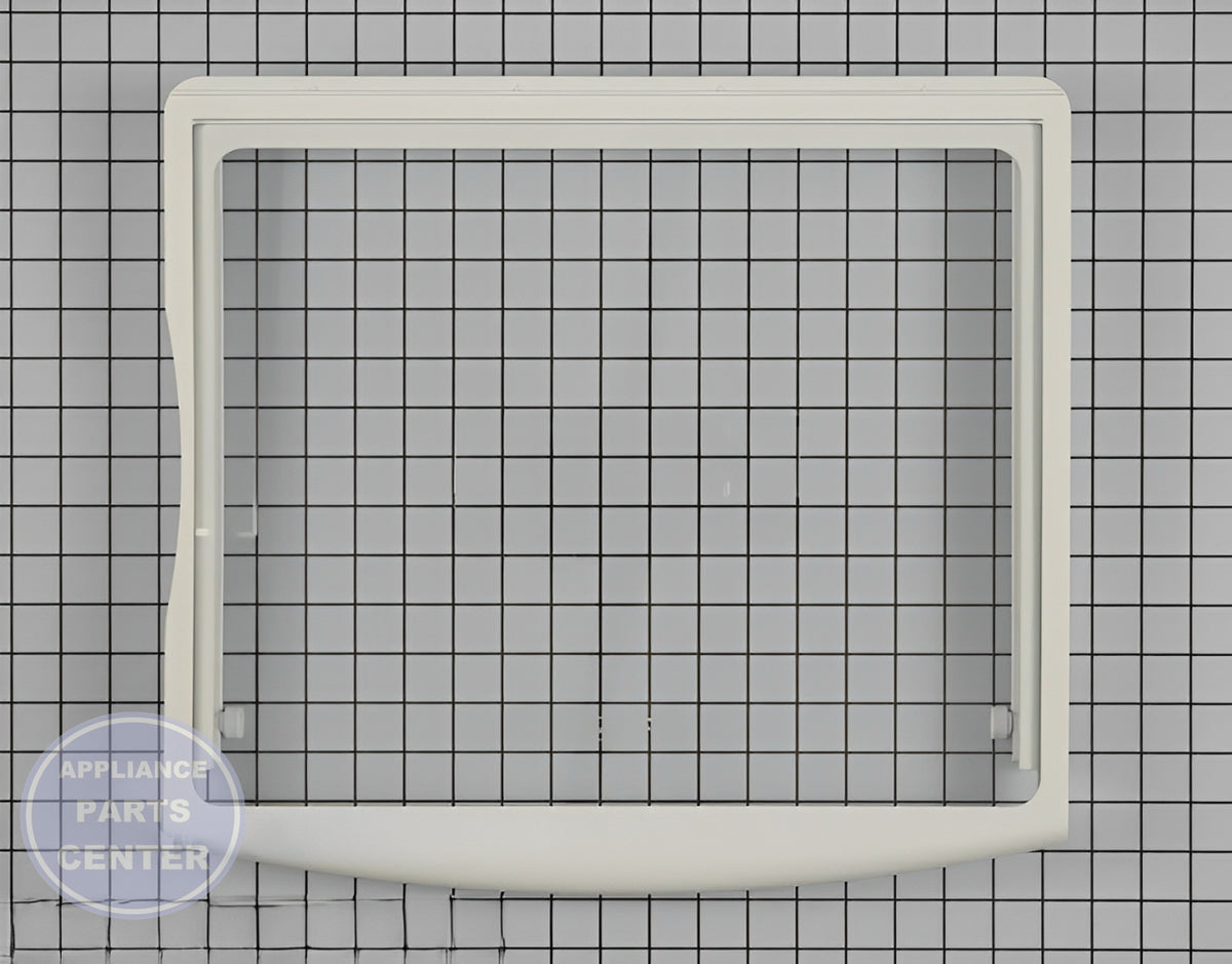 GE Crisper Cover WR32X10565 - Main view showing fresh produce storage for GE, Hotpoint, and RCA models