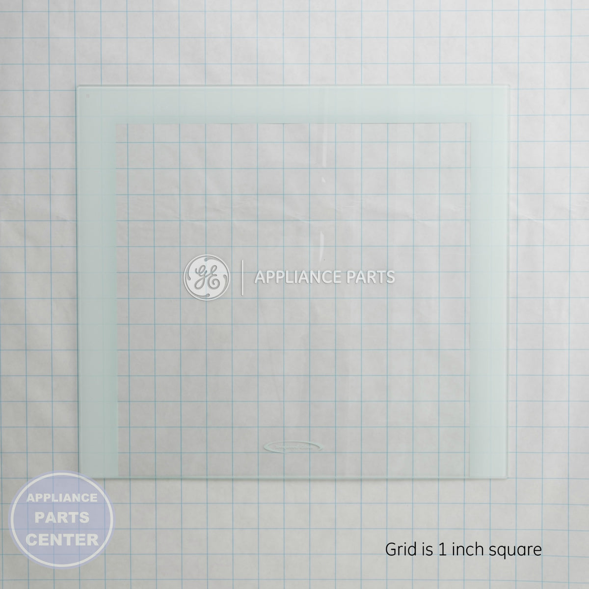 GEH COVER PAN GLASS WR32X10594 - Installation in specific model showing key mounting points