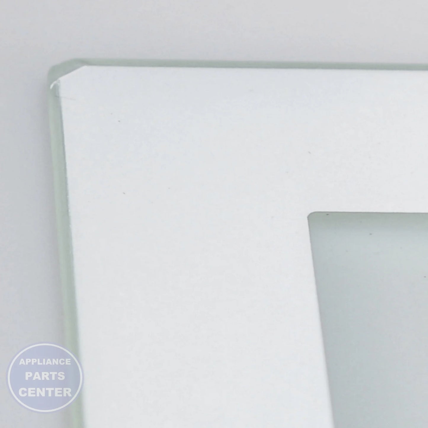 GLASS COVER VEG PAN WR32X10699 - Side view with exact measurements