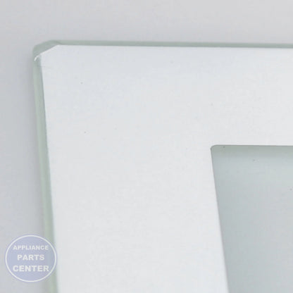 GLASS COVER VEG PAN WR32X10699 - Side view with exact measurements