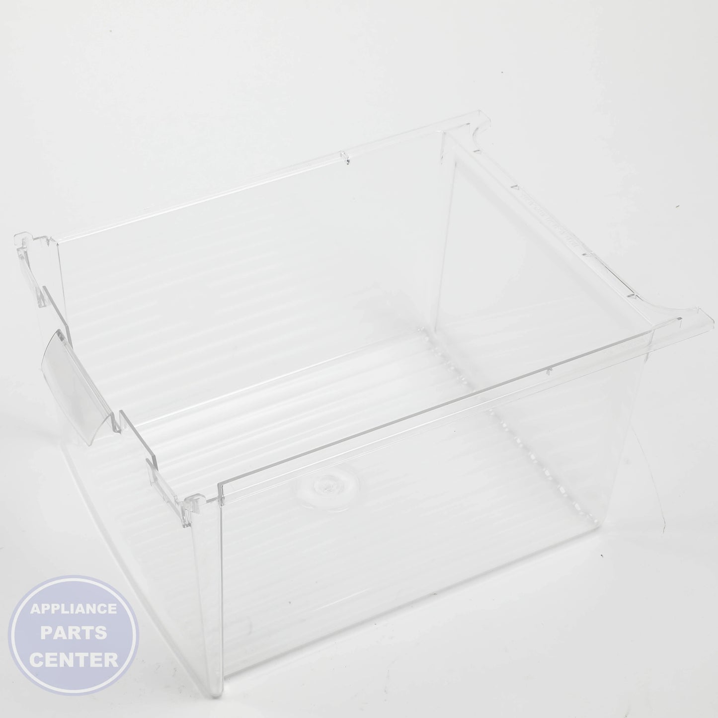 REFRIGERATOR VEGETABLE PAN WR32X10837 - Detailed view of durable construction for long-lasting use