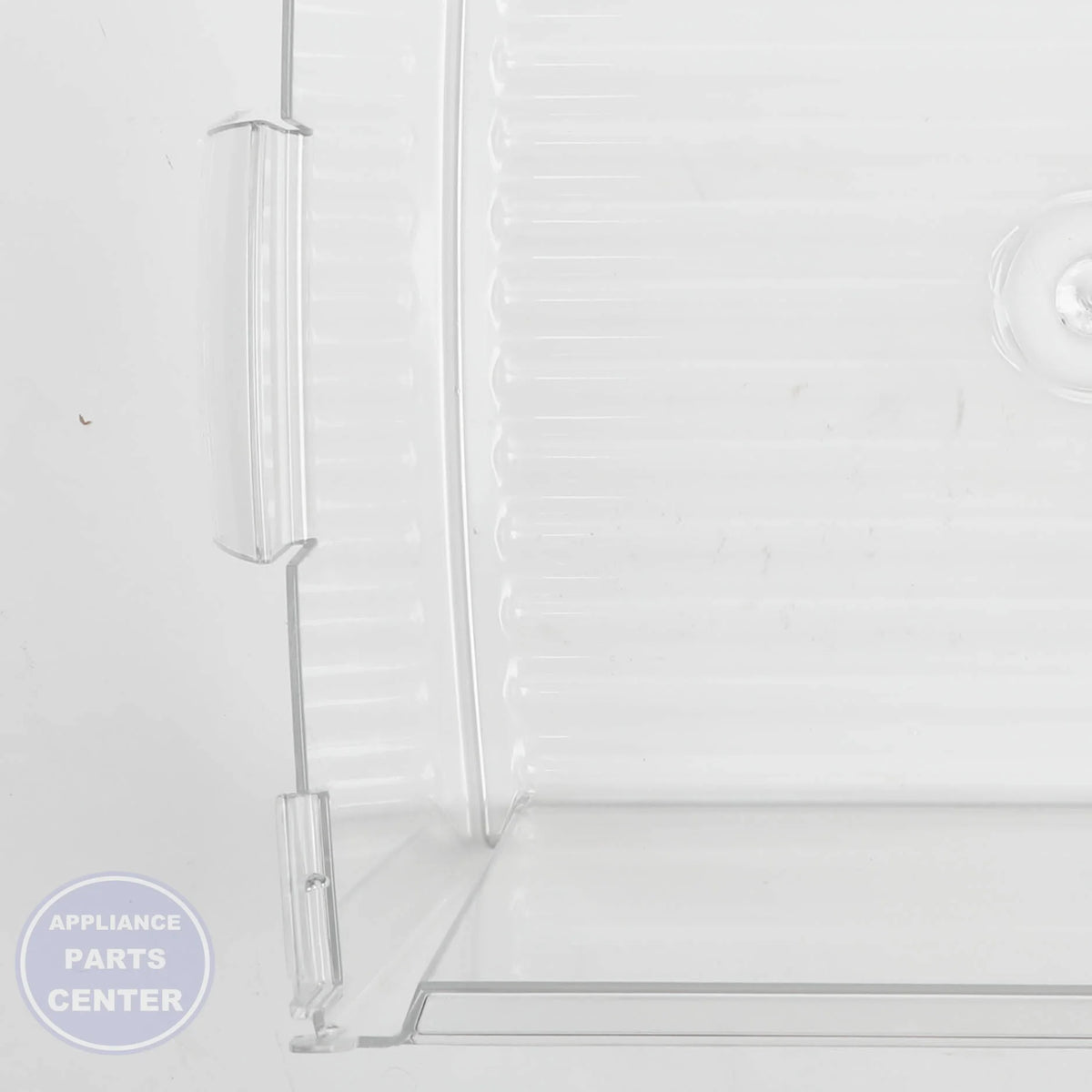 GEH REFRIGERATOR VEGETABLE PAN WR32X10837 - Installation in GEH model showcasing easy mounting points