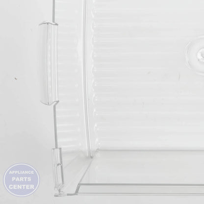 GEH REFRIGERATOR VEGETABLE PAN WR32X10837 - Installation in GEH model showcasing easy mounting points