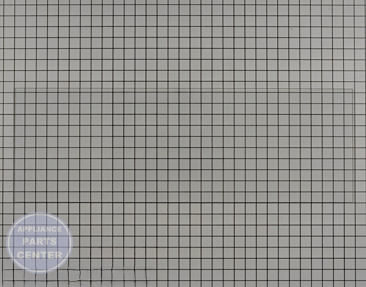 GE REFRIGERATOR GLASS SHELF WR32X10911 - Main view showing durable glass construction for GE models