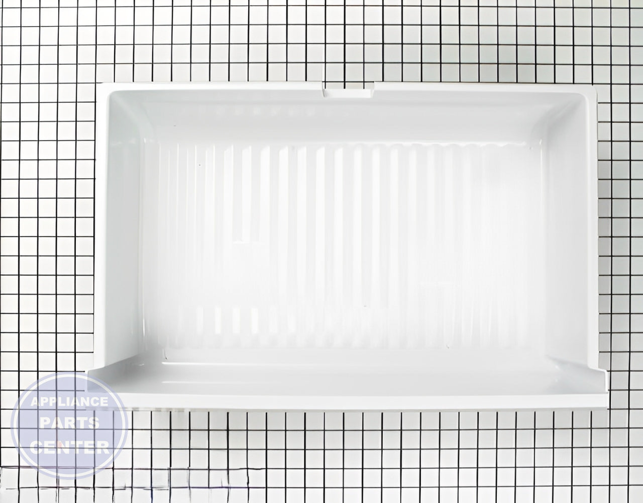 GE REFRIGERATOR VEGETABLE PAN WR32X1104 - Main view showing spacious capacity for GE models