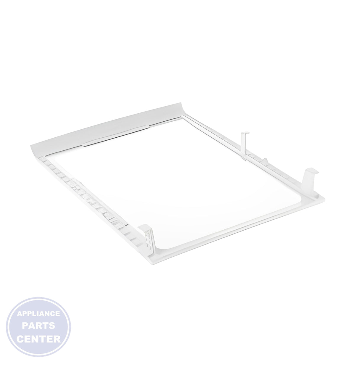 GE REFRIGERATOR GLASS MAIN SHELF - Main view showing sturdy construction for GE refrigerator models