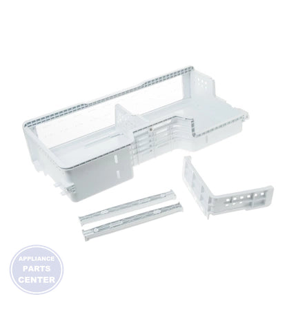 REFRIGERATOR FREEZER BASKET & GLIDES WR32X26450 - Detailed view of durable construction