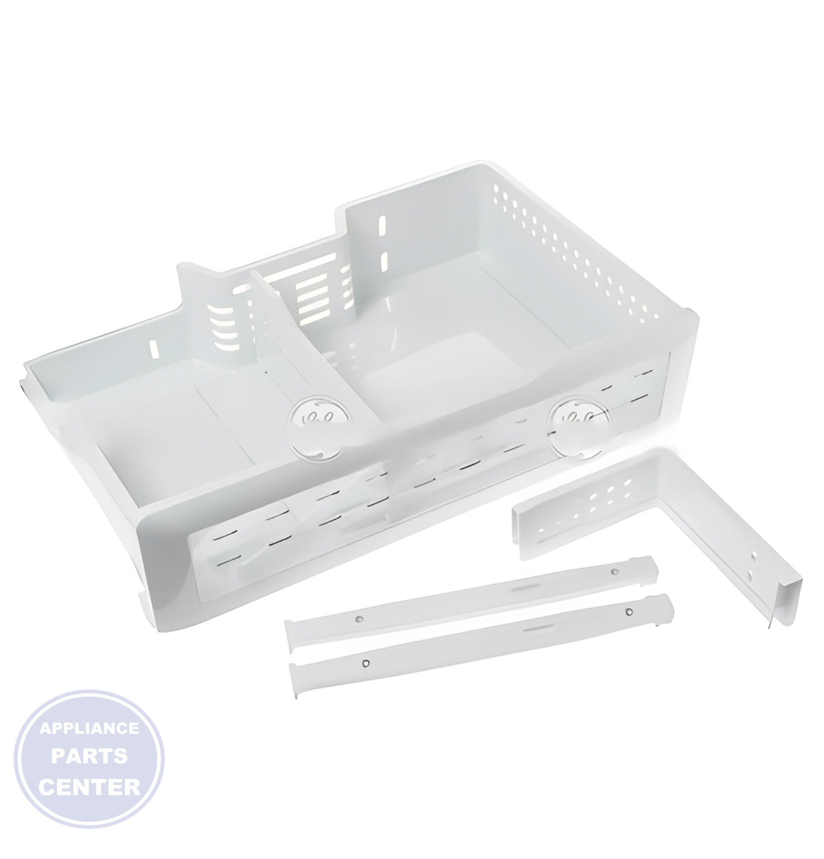 GE REFRIGERATOR FREEZER BIN WR32X26451 - Detailed view of durable construction