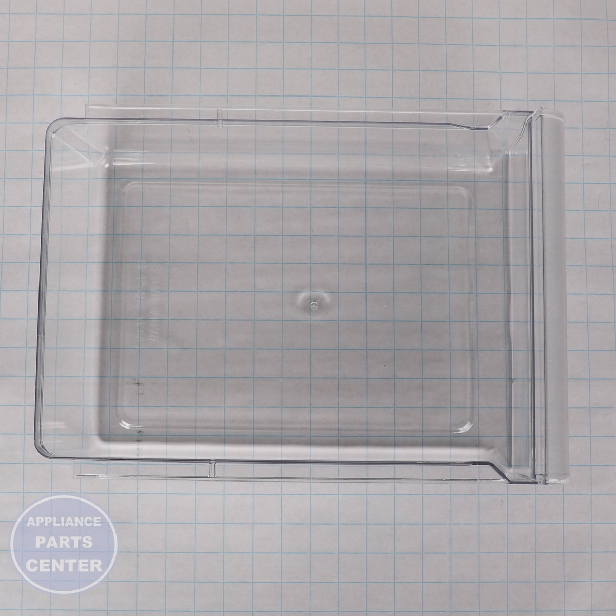 REFRIGERATOR SNACK PAN WR32X28066 - Side view with 10 lbs capacity