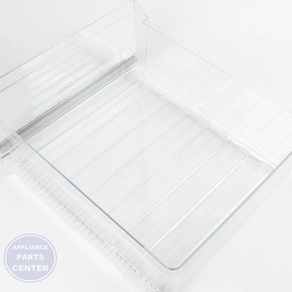 CLEAR VEGETABLE PAN WR32X31962 - Side view with 20 lbs storage capacity