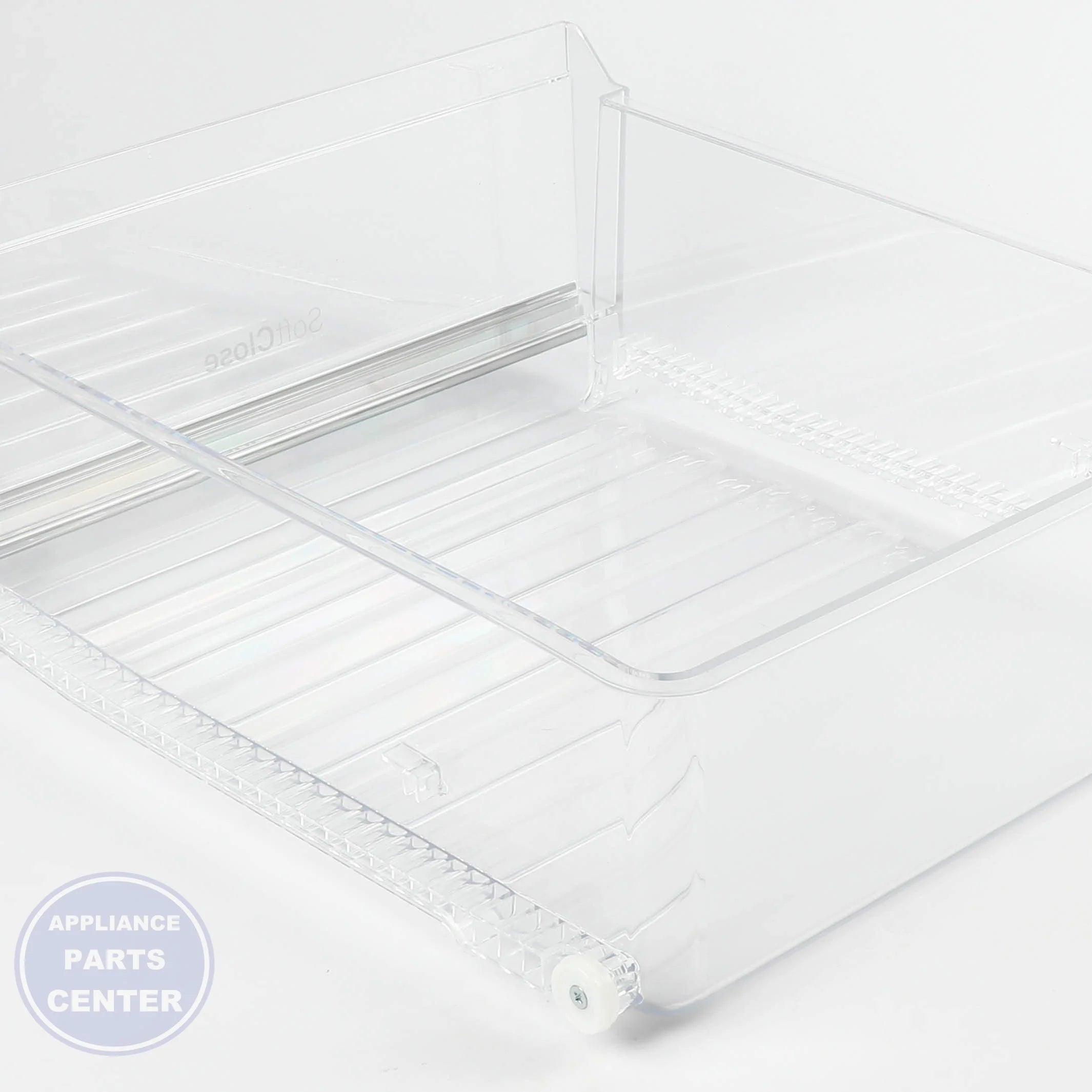 GEH CLEAR VEGETABLE PAN WR32X31962 - Installation in GEH-ABC123 showing easy mounting points