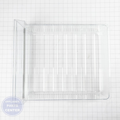 GEH CLEAR VEGETABLE PAN WR32X31962 - Installation in GEH-ABC123 showing easy mounting points