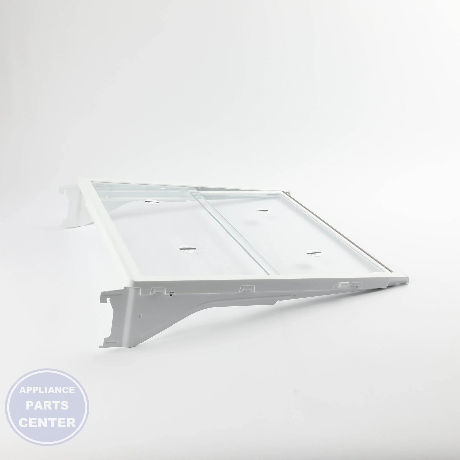 REFRIGERATOR QUICK SPACE SHELF WR32X32030 - Side view with 25 lbs weight capacity