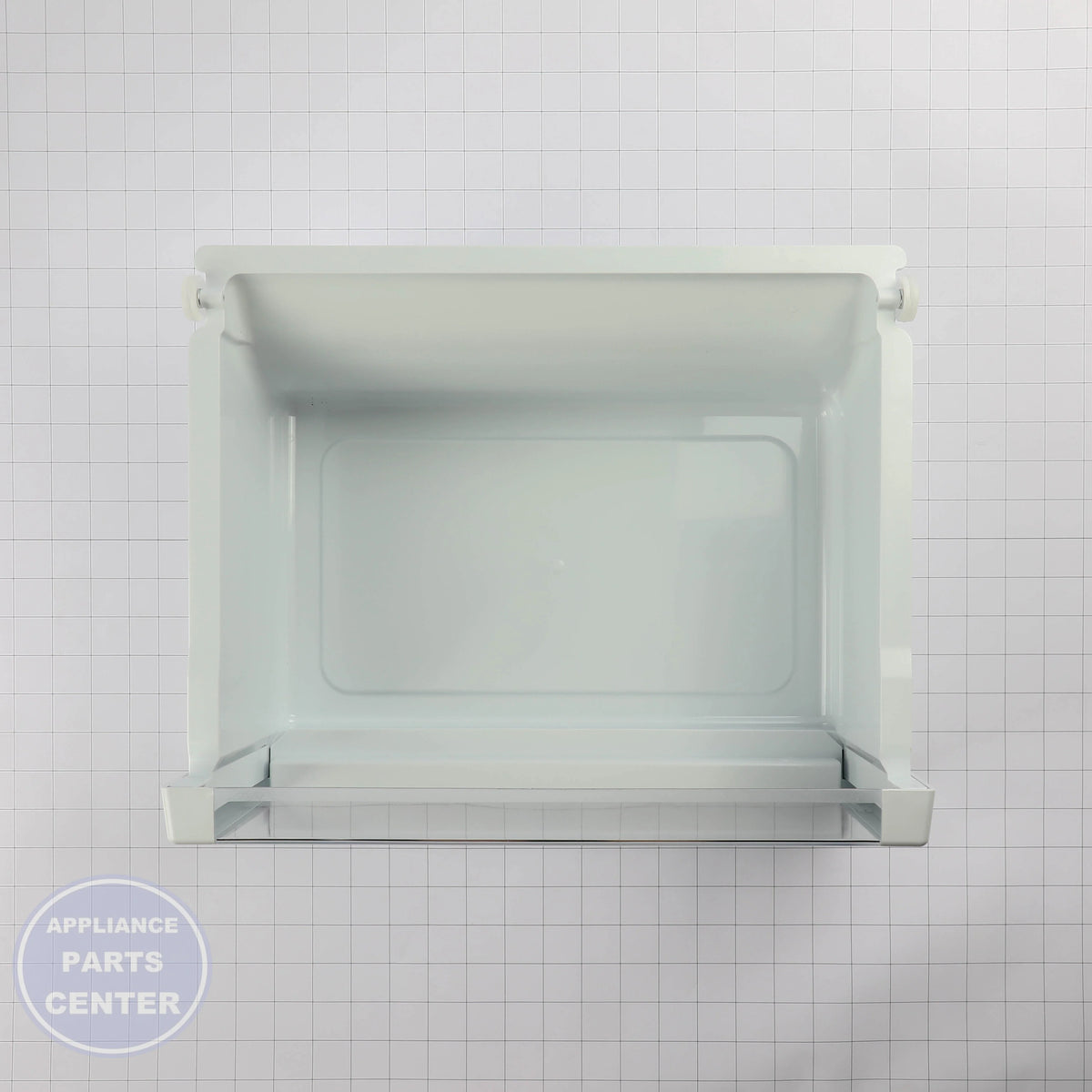 REFRIGERATOR VEGETABLE PAN BIS WR32X32031 - Side view with 10 lbs capacity