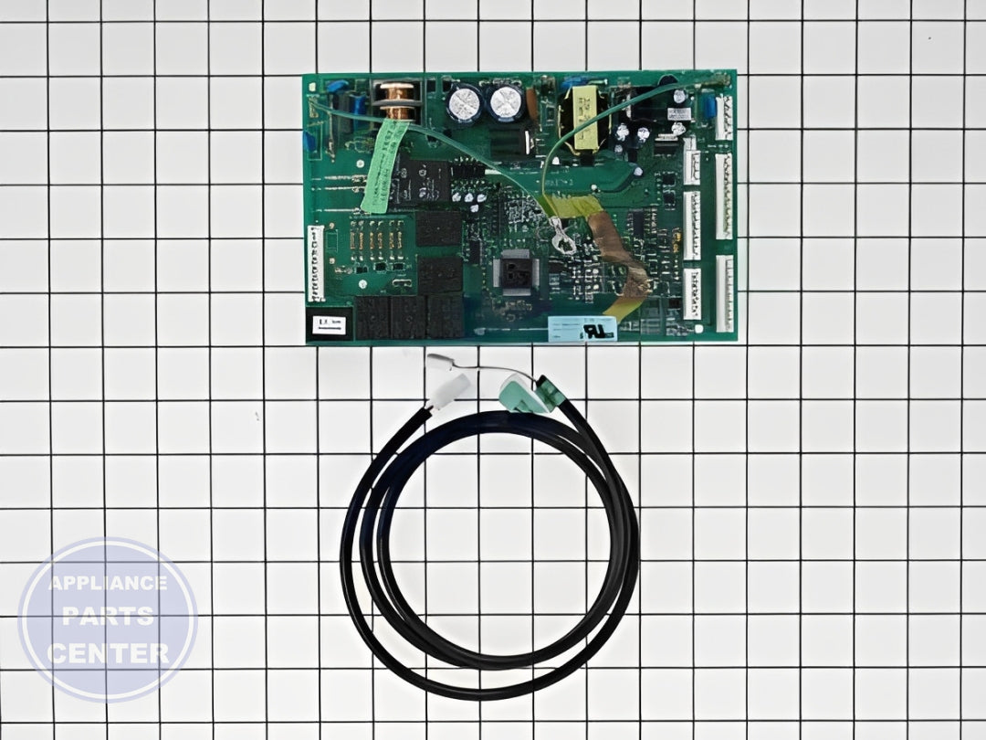 GE REFRIGERATOR MAIN ELECTRONIC CONTROL BOARD WR49X10152 - Detailed view of energy-efficient electronics