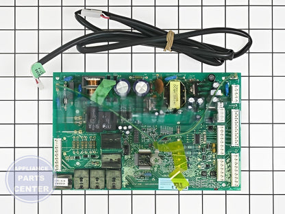 GE REFRIGERATOR MAIN ELECTRONIC CONTROL BOARD WR49X10152 - Side view with precise technical specifications
