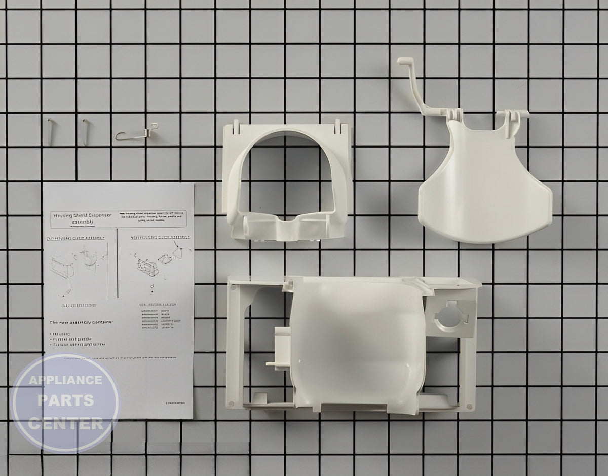 GE Dispenser Housing WR49X10227 - Main view showing dispenser functions for GE, Hotpoint, RCA, GE Profile refrigerators