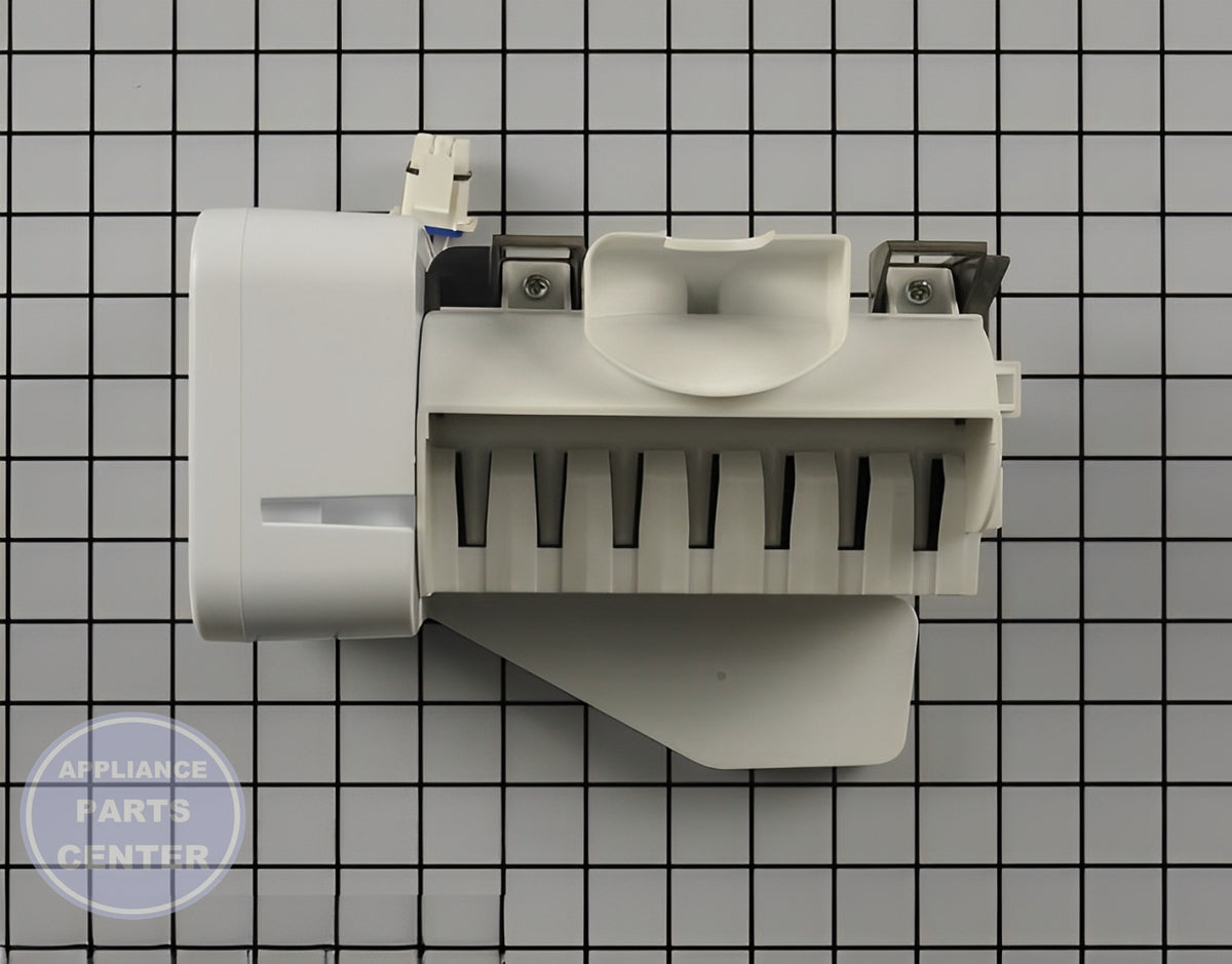 GE REFRIGERATOR ICEMAKER WR49X31524 - Main view showing steady ice production for GE Refrigerator models