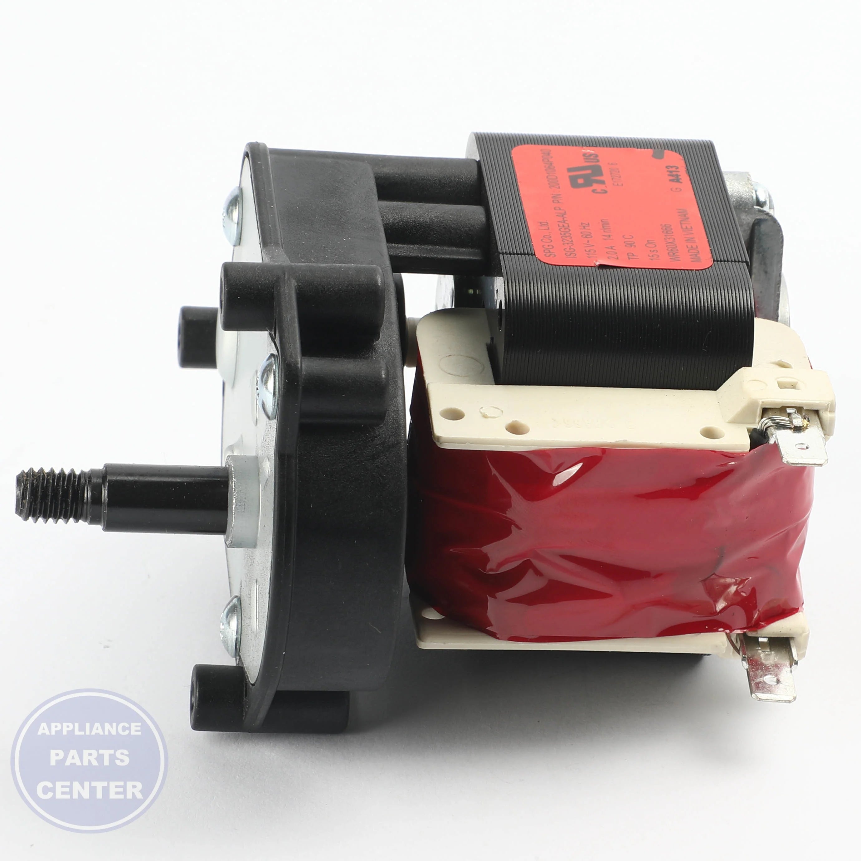 GEH AUGER MOTOR SERVICE KIT WR49X32252 - Installation in GEH model showcasing key mounting points