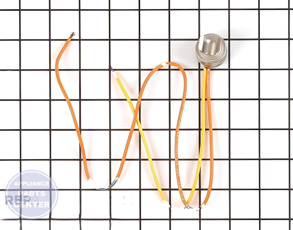 GE Defrost Thermostat WR50X134 - Main view showing temperature range for various models