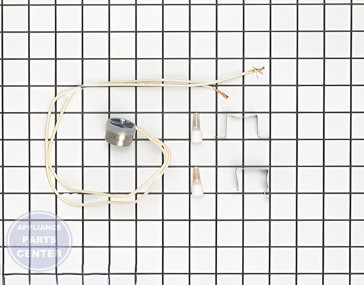 GE REFRIGERATOR DEFROST THERMOSTAT 55 DEGREE WITH CLIP - Main view showing temperature control for GEN models