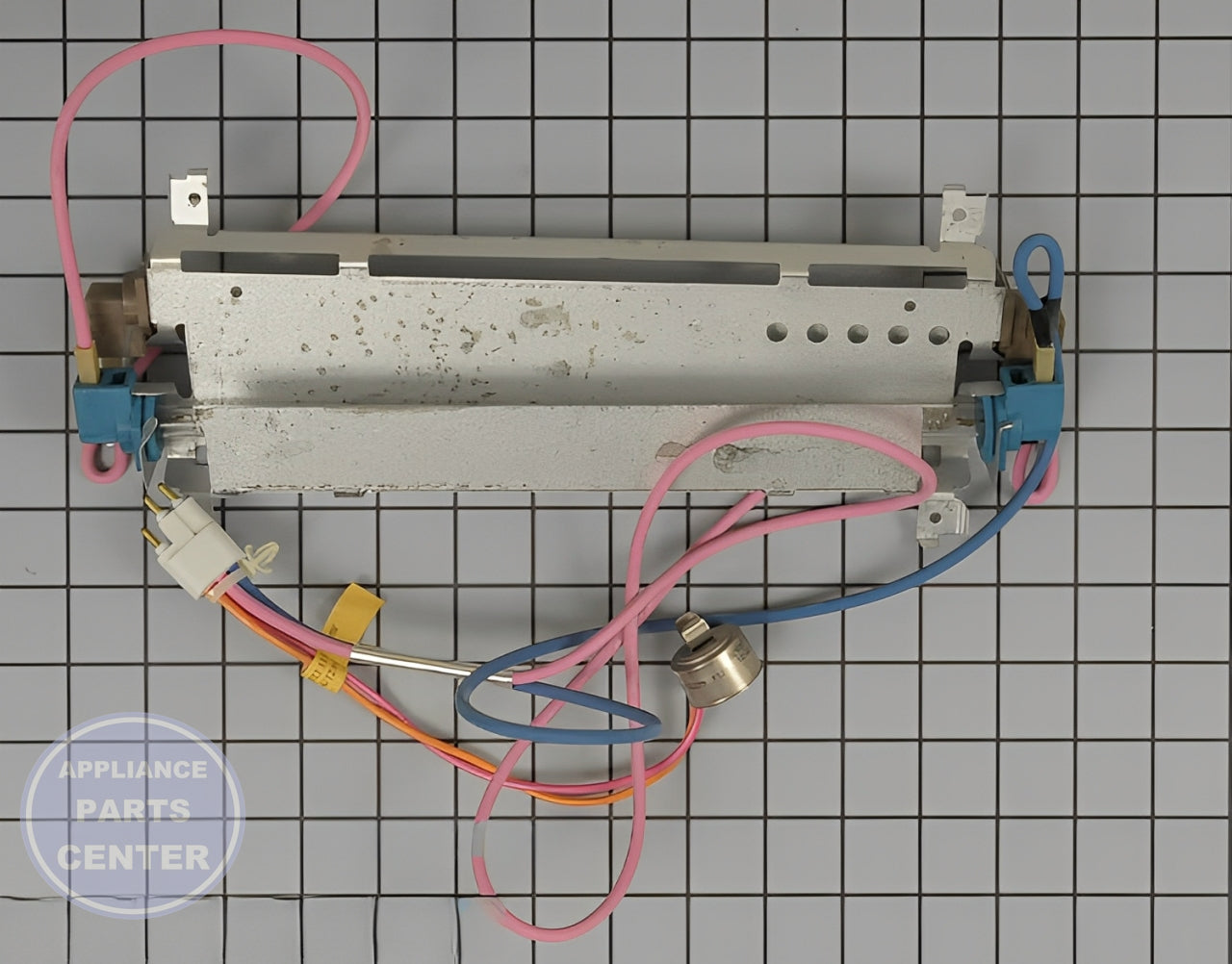 GE Defrost Heater Assembly WR51X10022 - Main view showing heating element for GE XYZ, Hotpoint ABC models