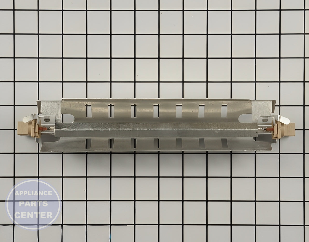 GE REFRIGERATOR DEFROST HEATER BRACKET ASSEMBLY WR51X10055 - Detailed view of heating element