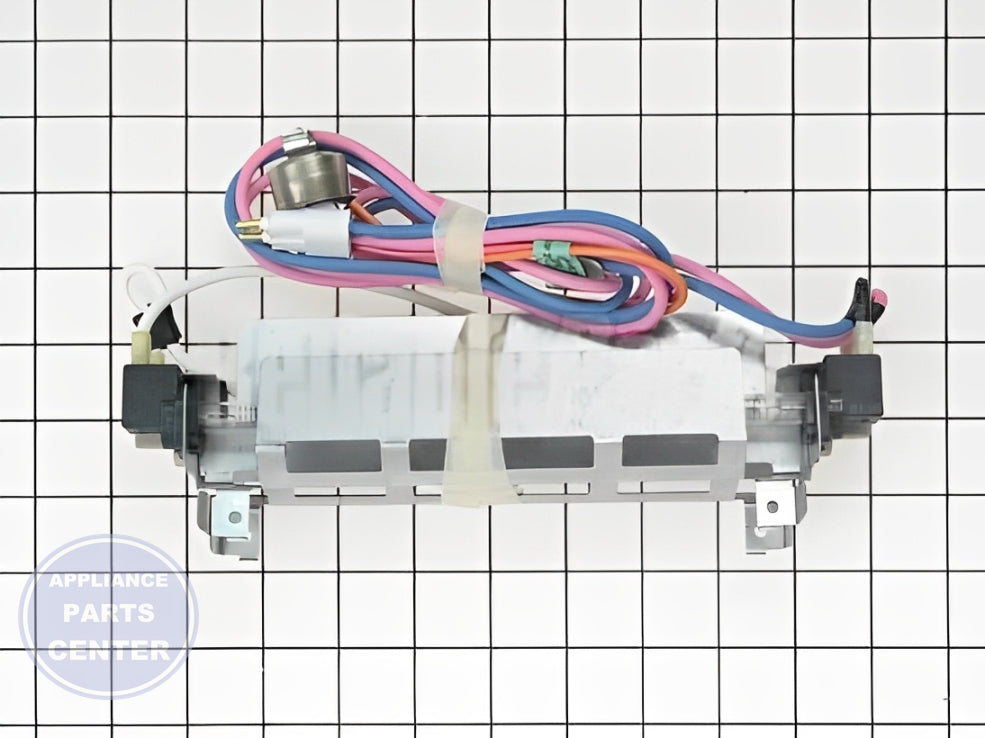 GE REFRIGERATOR DEFROST HEATER ASSEMBLY WR51X442 - Installation in GE specific model showing key mounting points