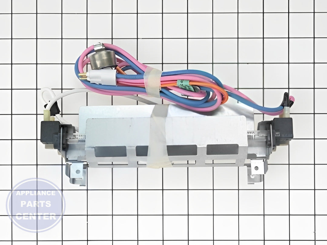 GE REFRIGERATOR DEFROST HEATER ASSEMBLY WR51X442 - Installation in GE specific model showing key mounting points