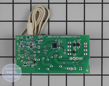 Control Board WR55X10837 - Detailed view of timer and circuit specifics