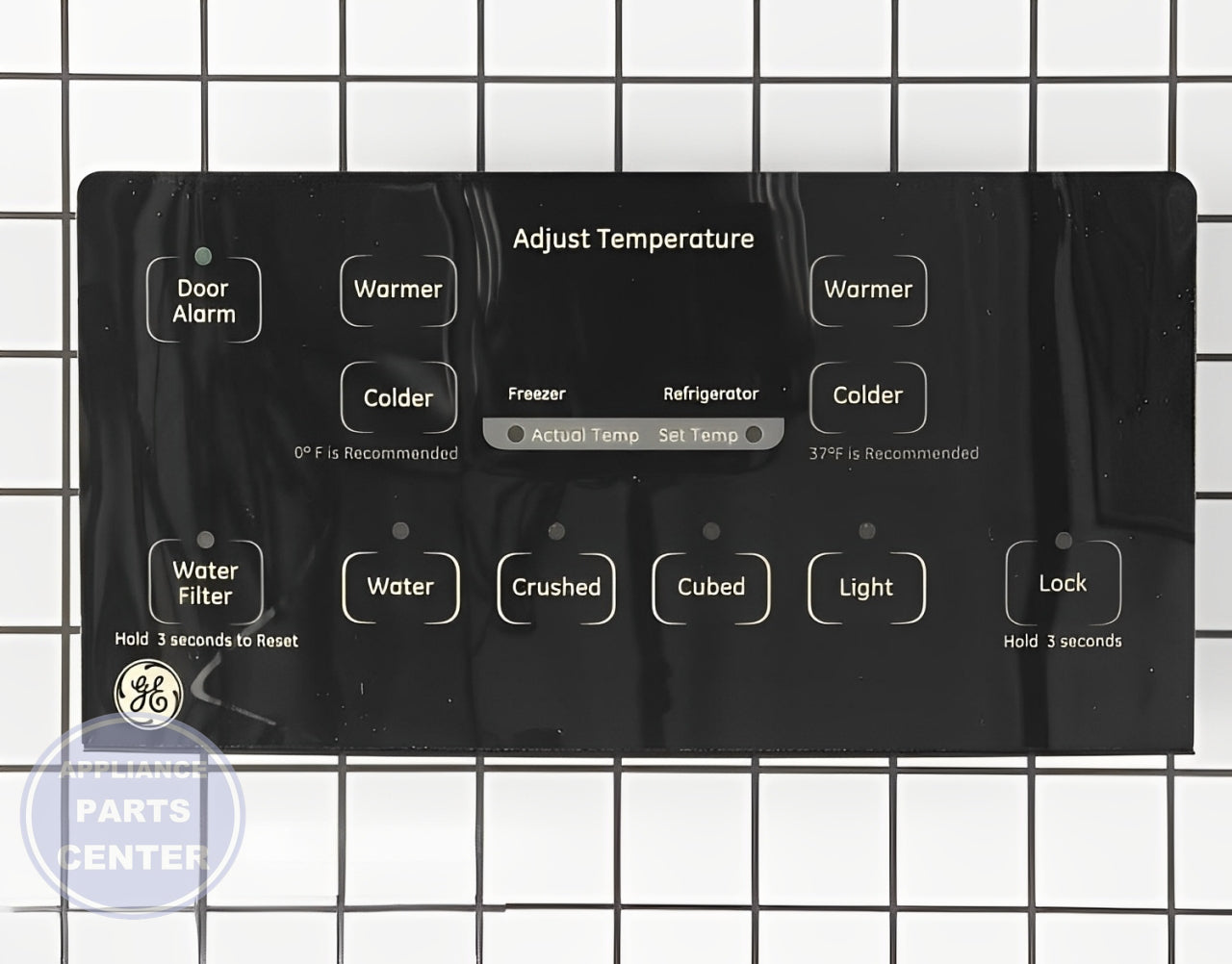 GE Refrigerator Dispenser Control Board WR55X10859 - Main view showing Circuit Board for multiple GE models