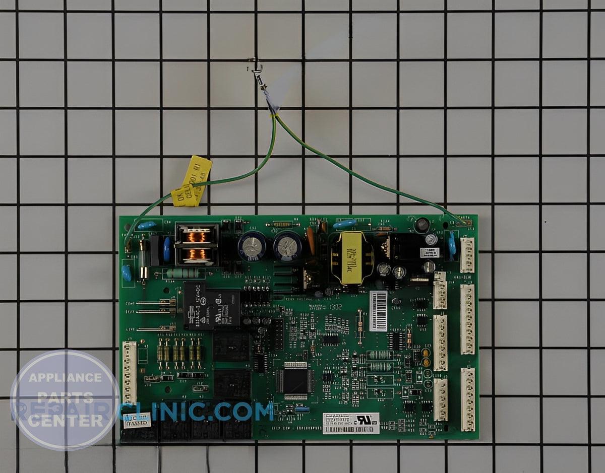 GE Main Control Board WR55X11022 - Main view showing circuit board and timer for GE models