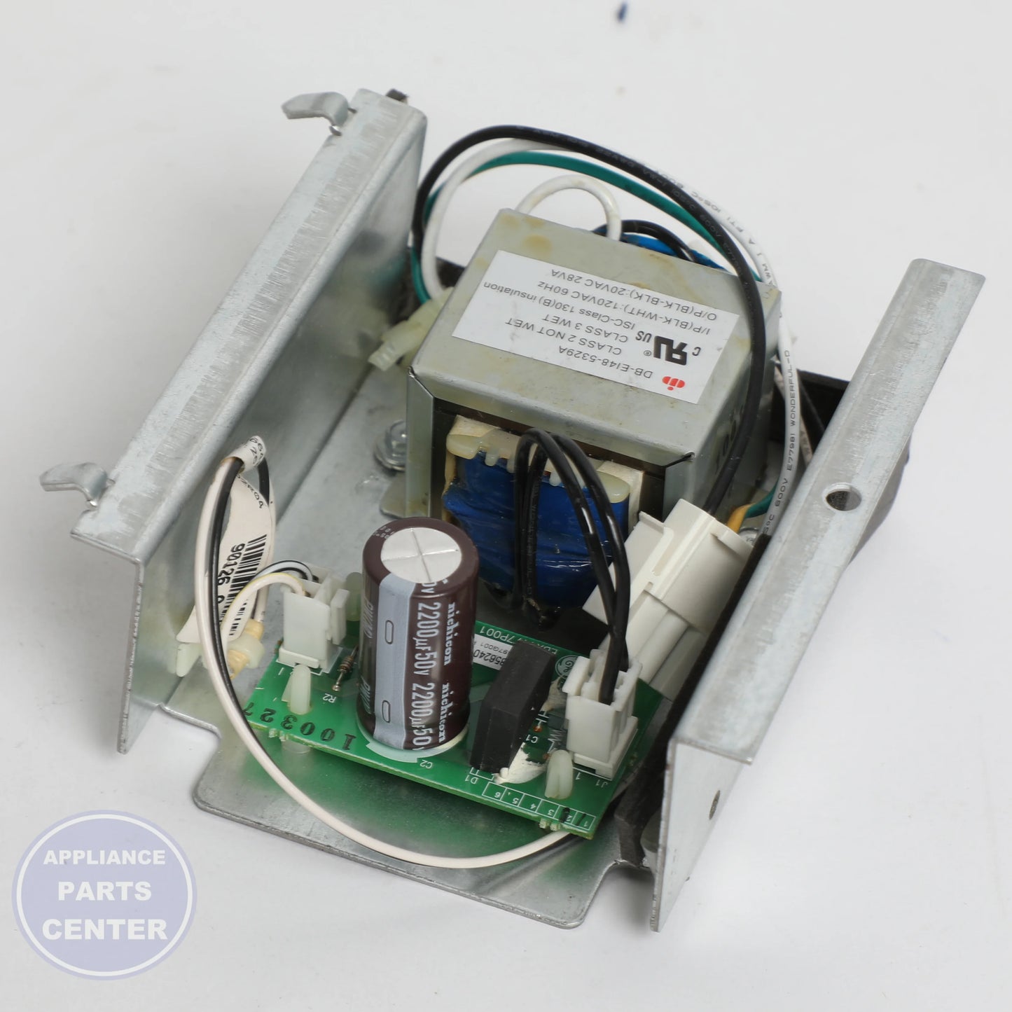 BRACKET TX PWR BRD ASM WR55X11026 - Side view with precise measurements