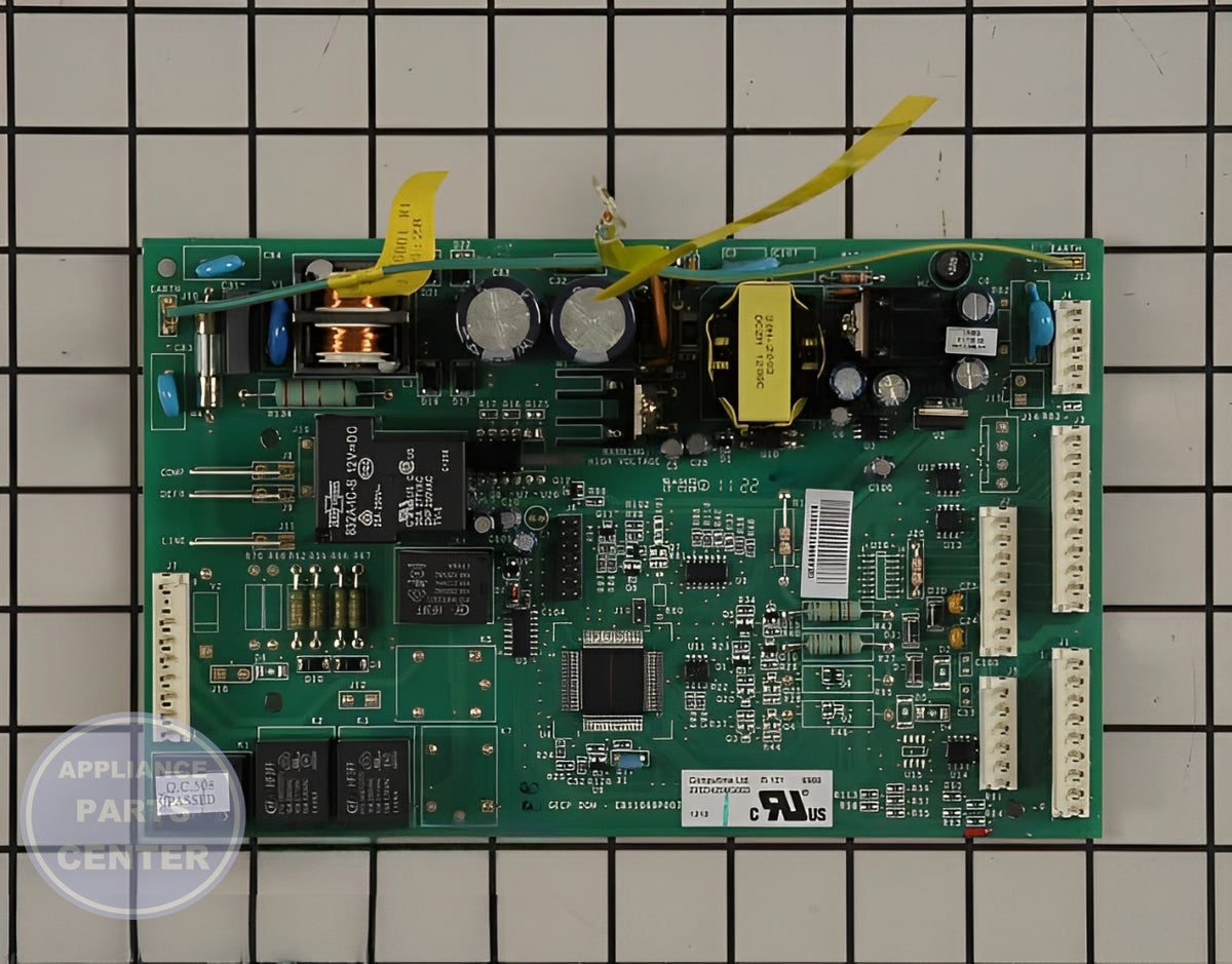 GE REFRIGERATOR MAIN COMBINED HMI BOARD - Main view showing circuit board and timer for specific models