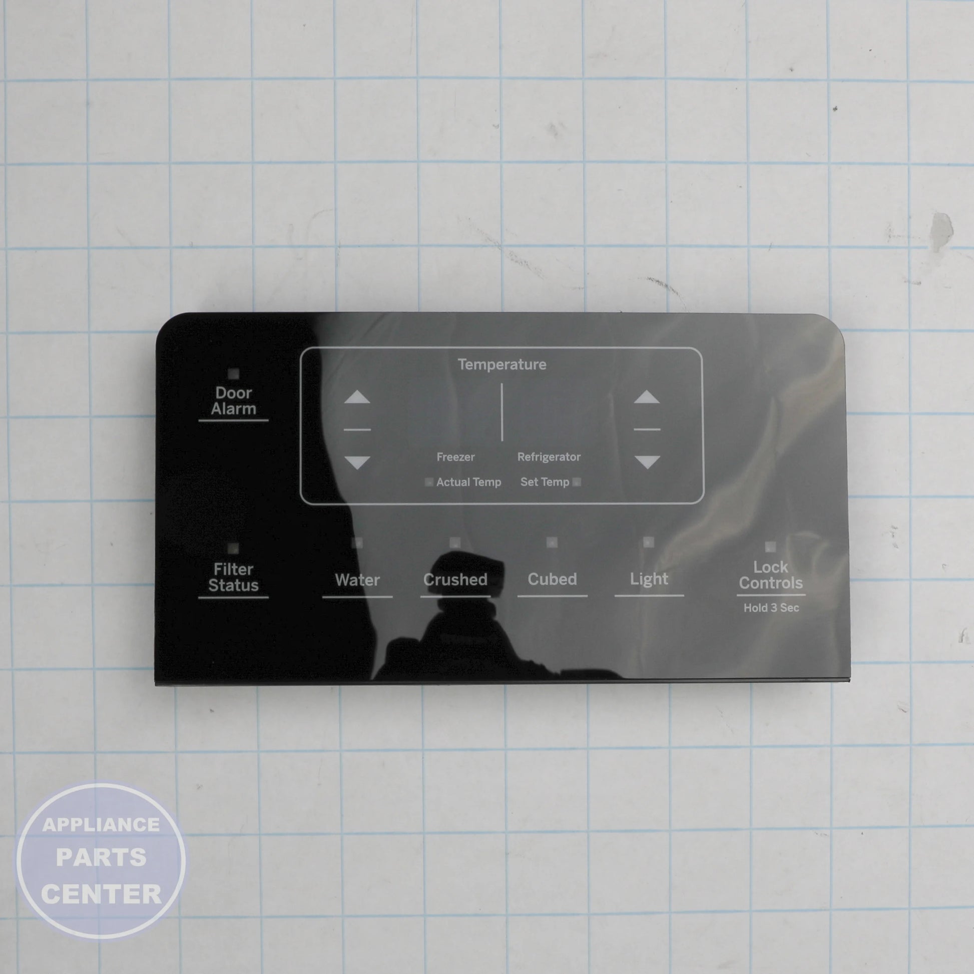 INTERFACE DISPENSER ASM WR55X11042 - Side view with precise measurements for ideal fit