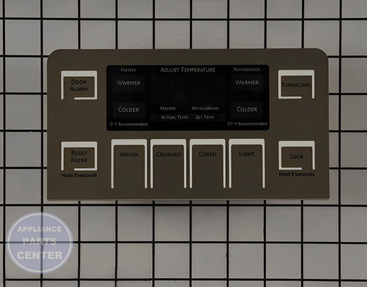 GE Dispenser Control Board WR55X11087 - Main view showing control features for various GE models