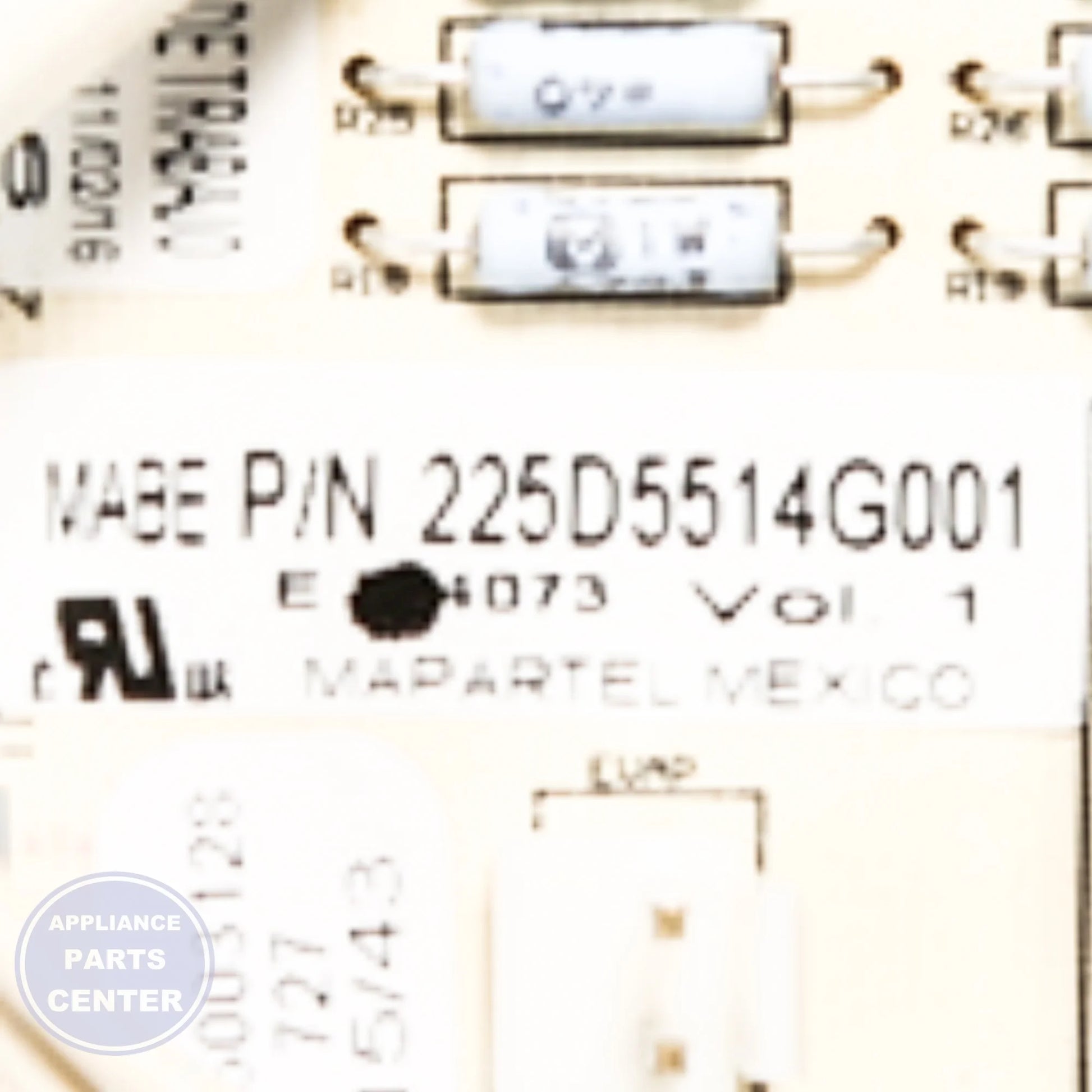 GEH BOARD CONTROL WR55X11104 - Main view showing temperature regulation for GEH models