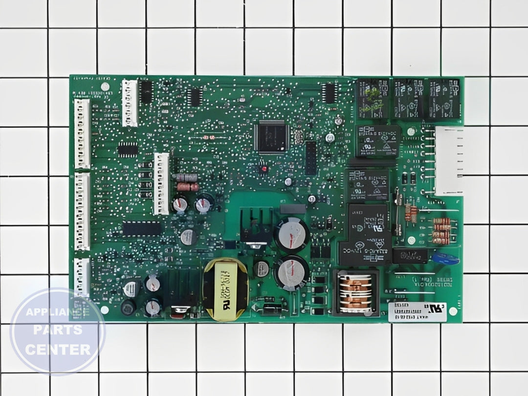GE REFRIGERATOR MAIN CONTROL BOARD WR55X11130 - Main view showing control functions for multiple GE models