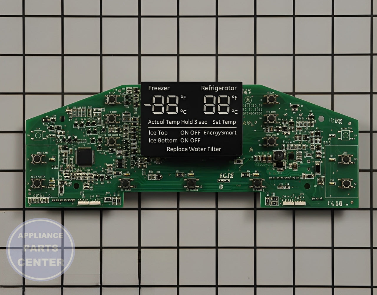 GE REFRIGERATOR PCB LED ICON UI WR55X11144 - Main view showing precise control for GEN models