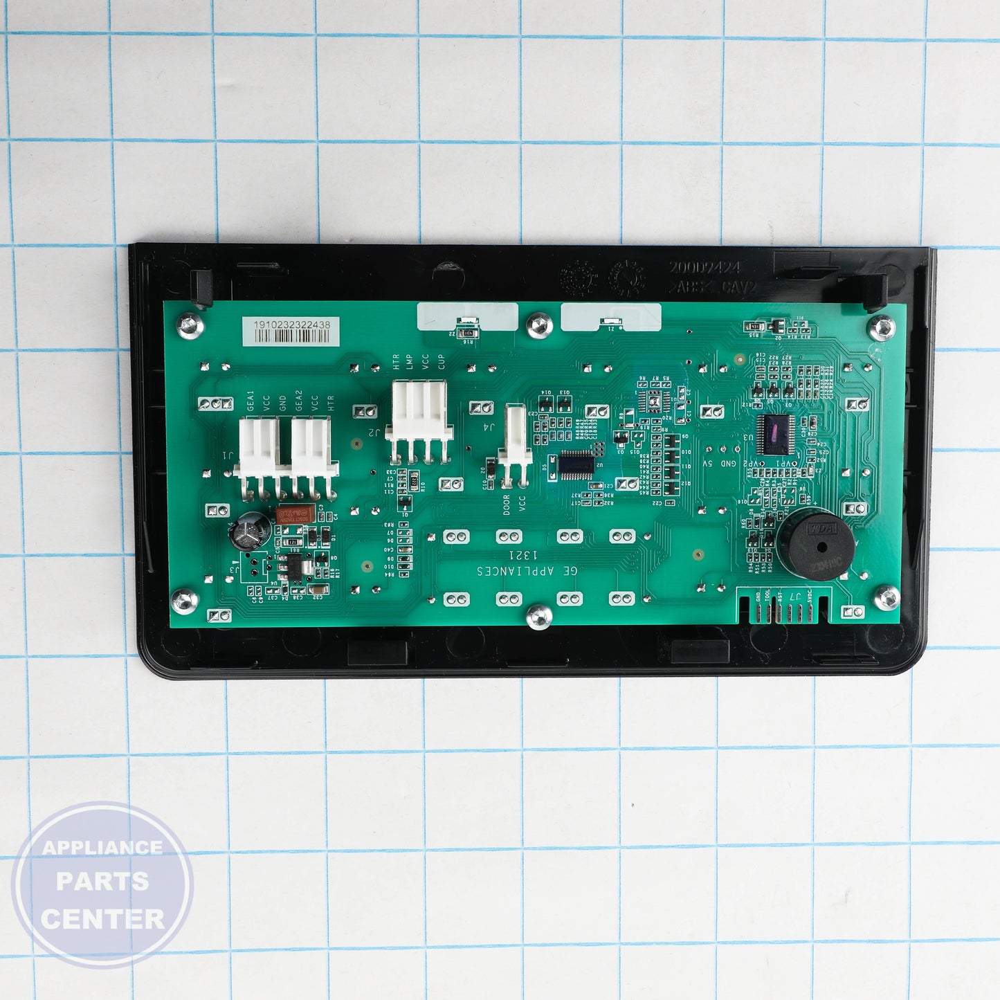 GEH INTERFACE DISPENSER ASM WR55X20471 - Installation in GEH Refrigerator showing essential mounting points