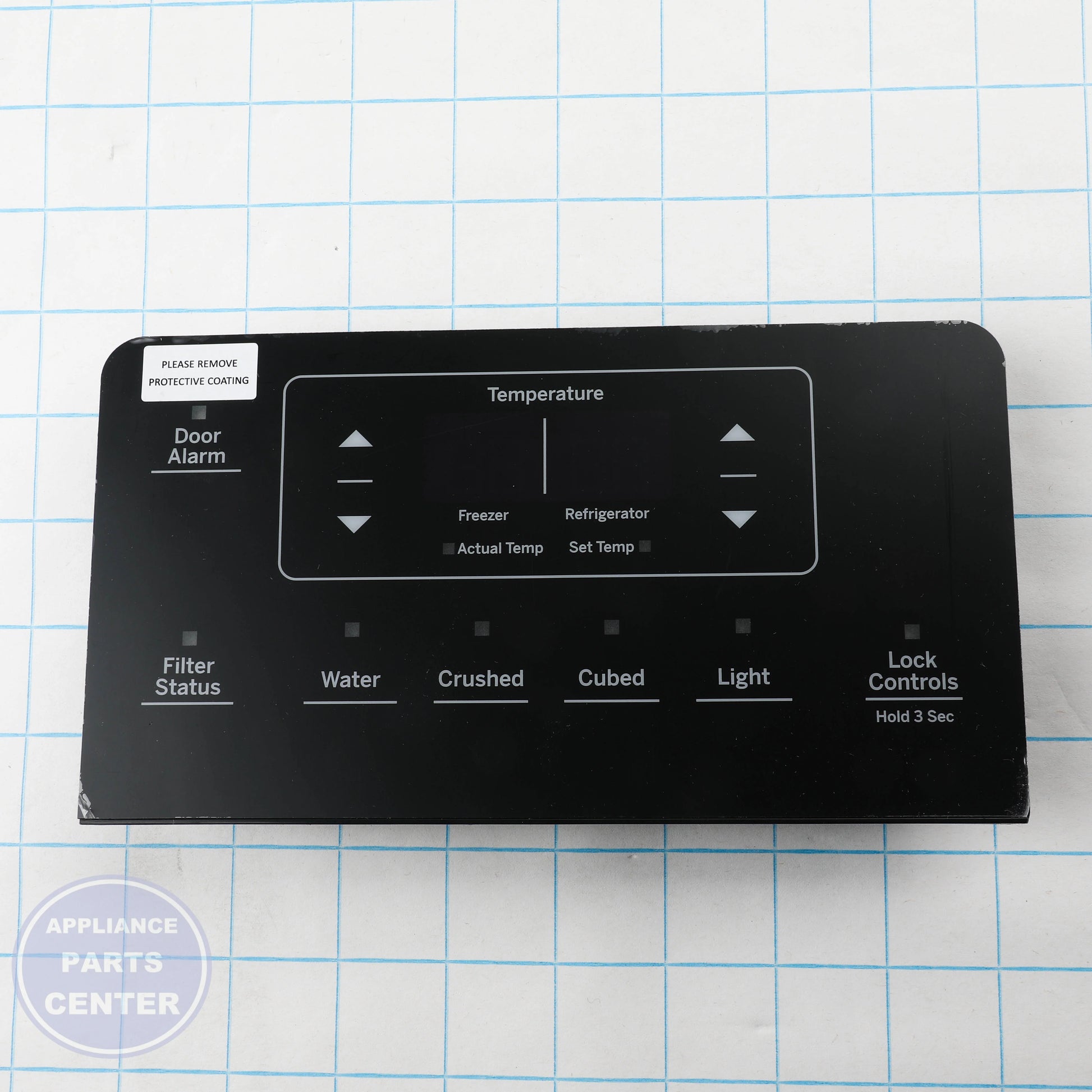 GEH INTERFACE DISPENSER ASM WR55X20471 - Installation in GEH Refrigerator showing essential mounting points