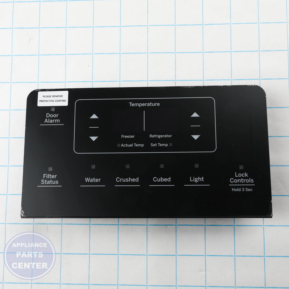 GEH INTERFACE DISPENSER ASM WR55X20471 - Installation in GEH Refrigerator showing essential mounting points