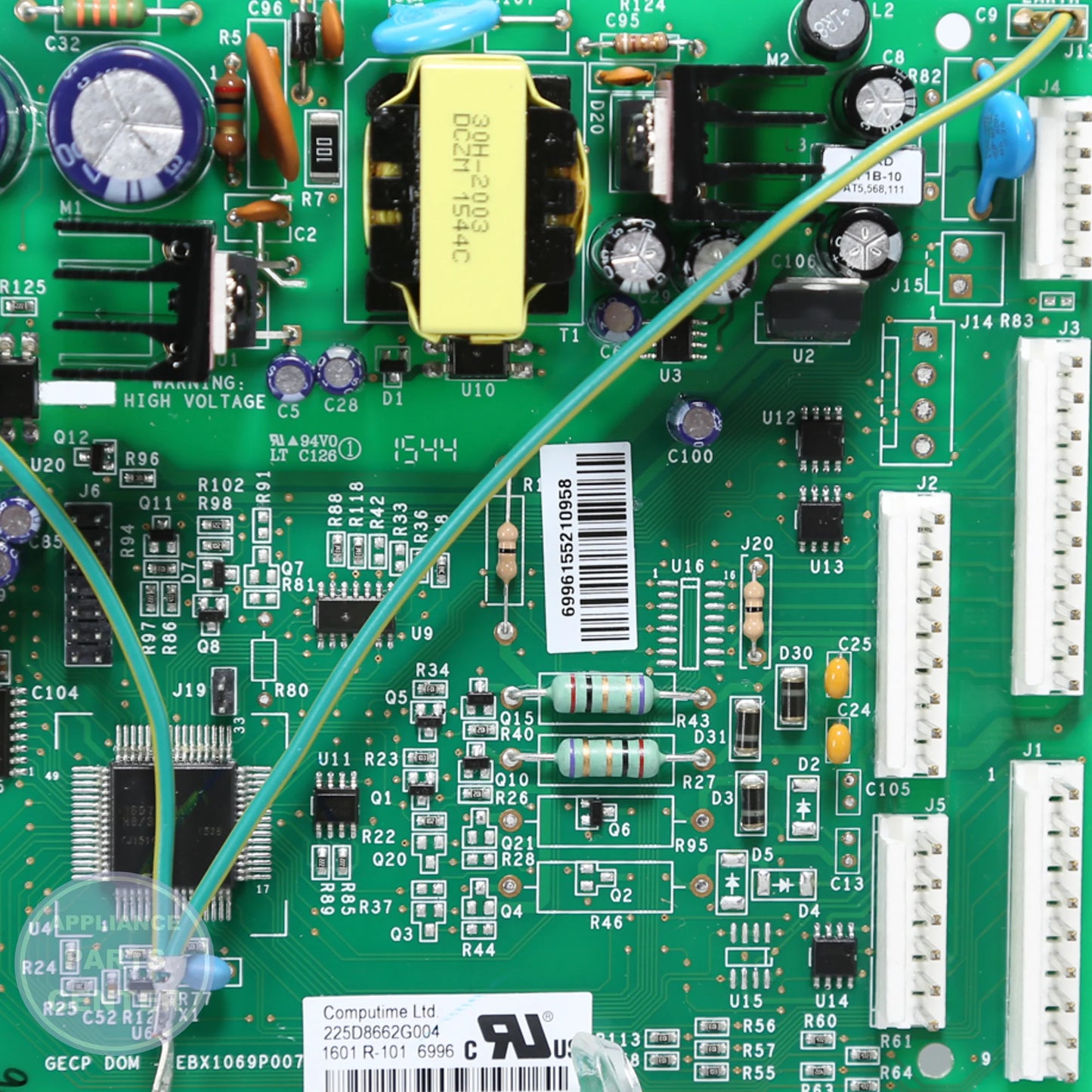 GEH BOARD MAIN COMBINED HMI WR55X23036 - Main view showing advanced functionality for GEH models