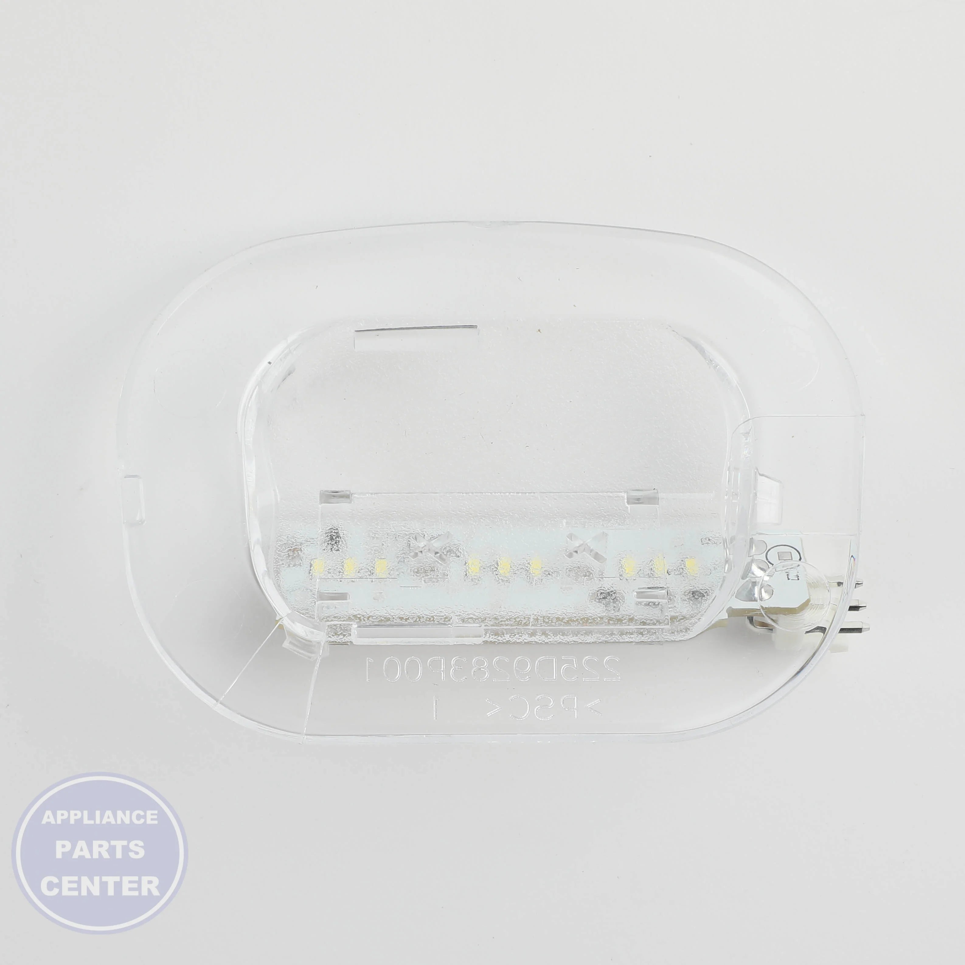 GEH BOARD LED LIGHT ASM WR55X24870 - Installation in GEH Refrigerator showing key mounting points