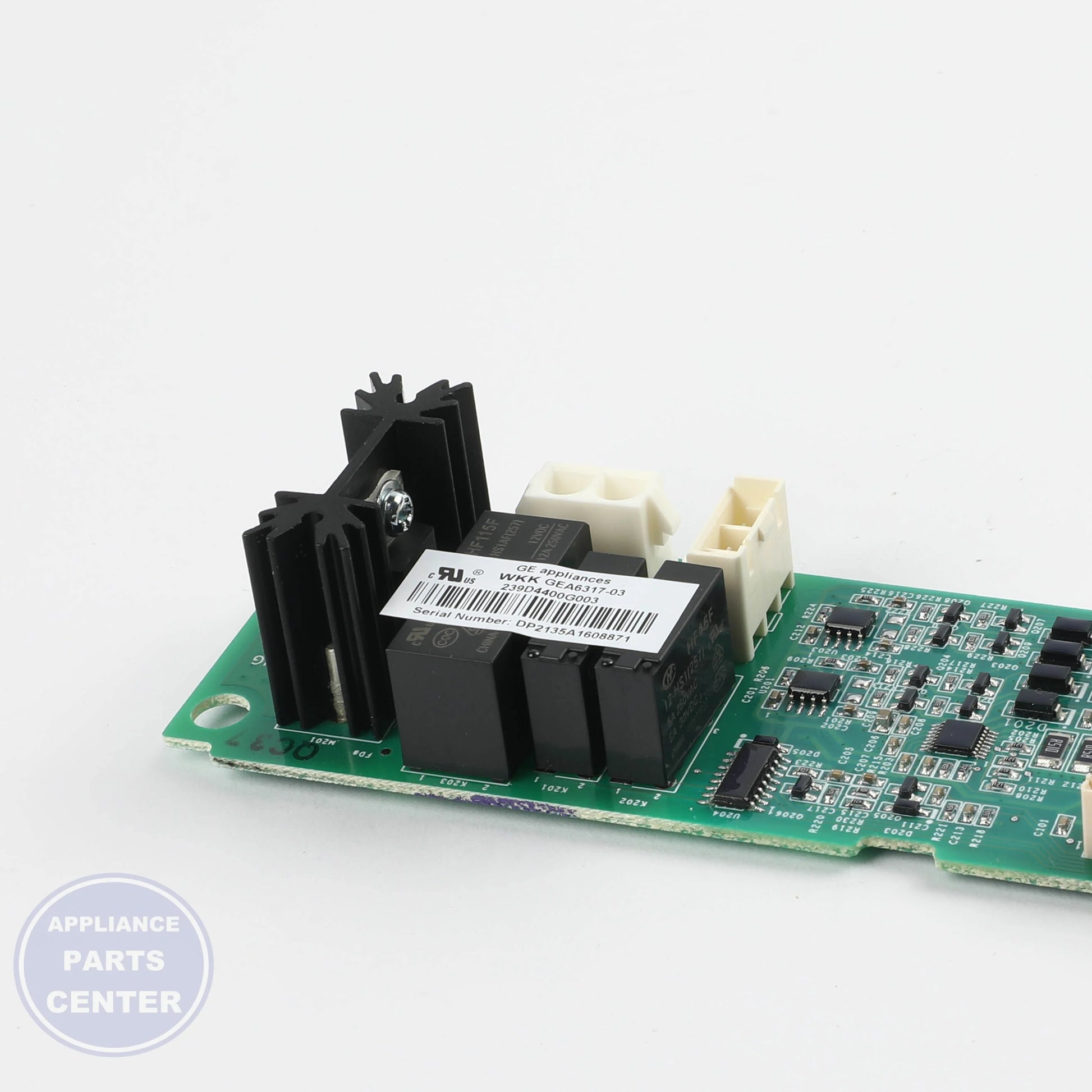 GEH PCB ASM FEATURE BOARD WR55X26546 - Installation in GEH model showing mounting points